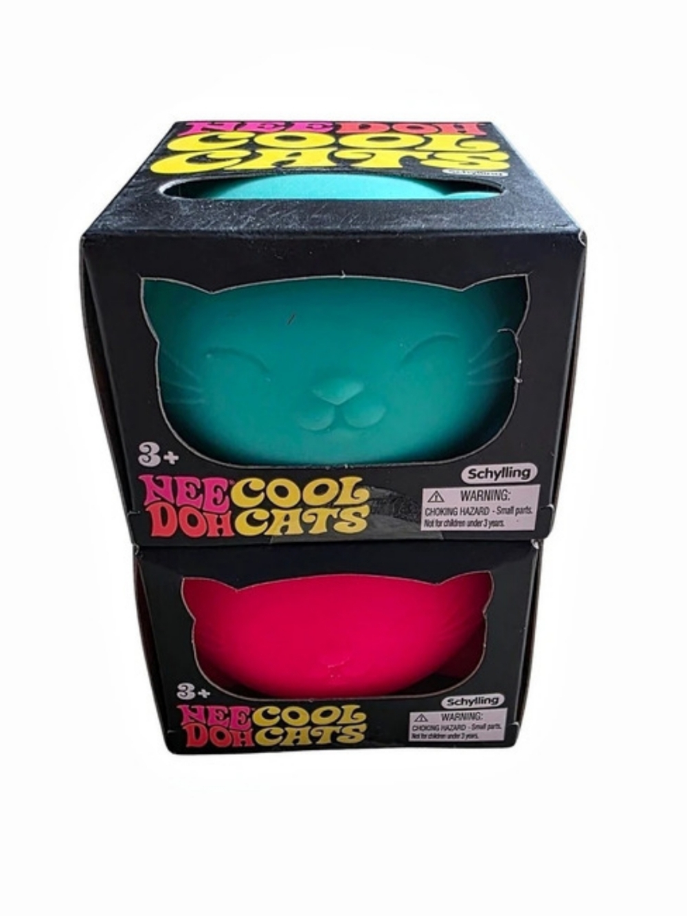 *AUTHENTIC* Needoh Cool Cats Two-Pack Blue & Pink
